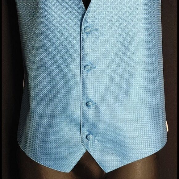 MEN'S LARR BRIO 3 PIECE FORMAL VEST & TIE SET SMA - Picture 3 of 7